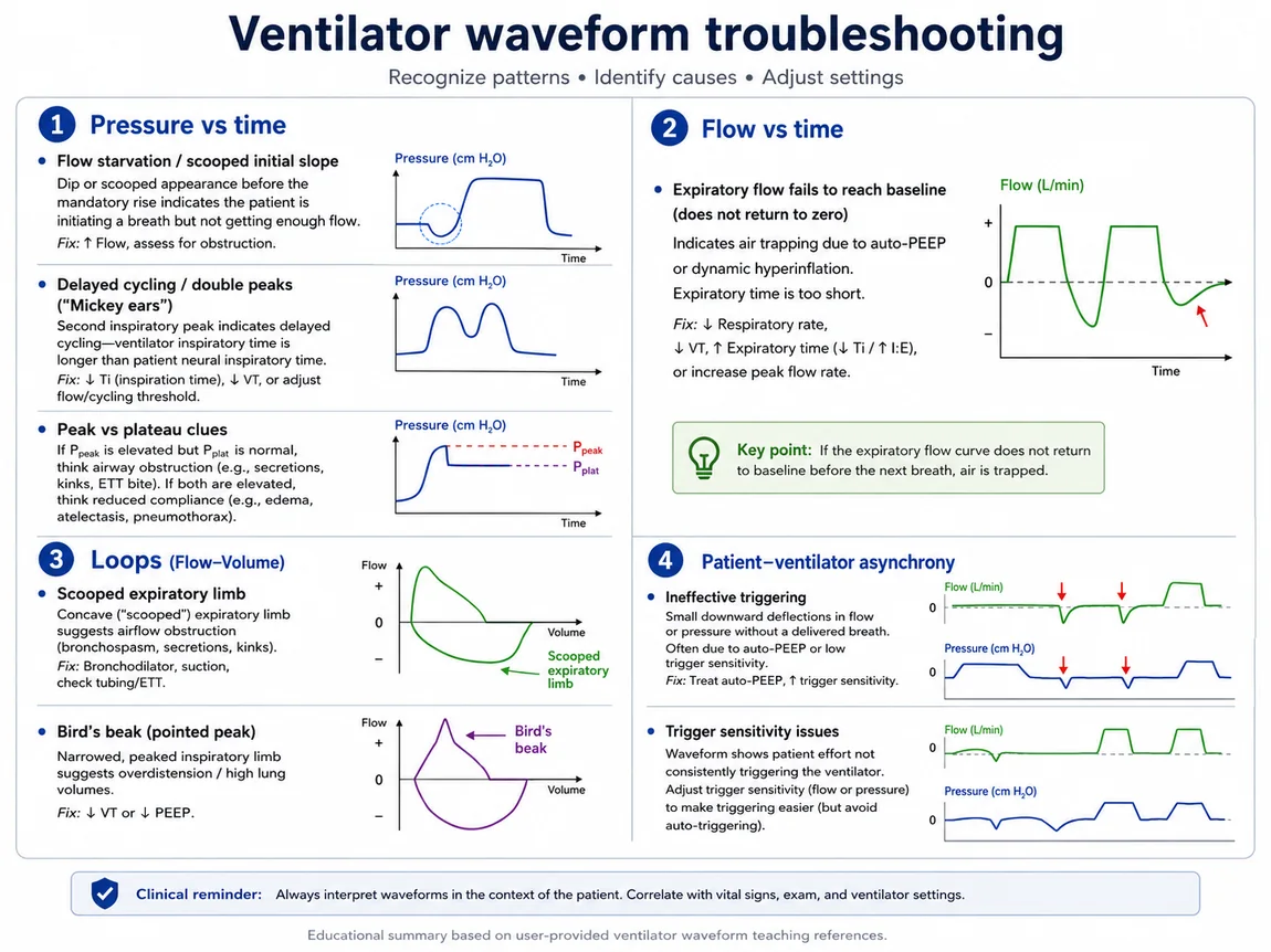 Waveform troubleshooting map